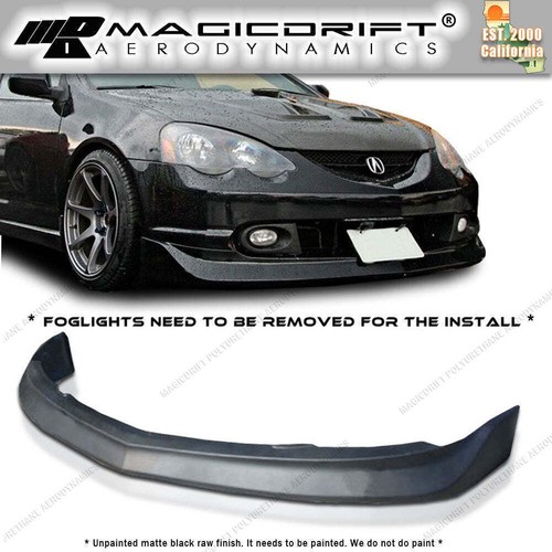 For 02 03 04 ACURA RSX DC5 JDM Mugen Style Front Bumper Lip (Urethane) Black PU - Picture 1 of 8