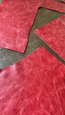 Rindleder rot 1kg Reststücke Leder Reste Bastelleder ca. 1 mm dick Lederreste