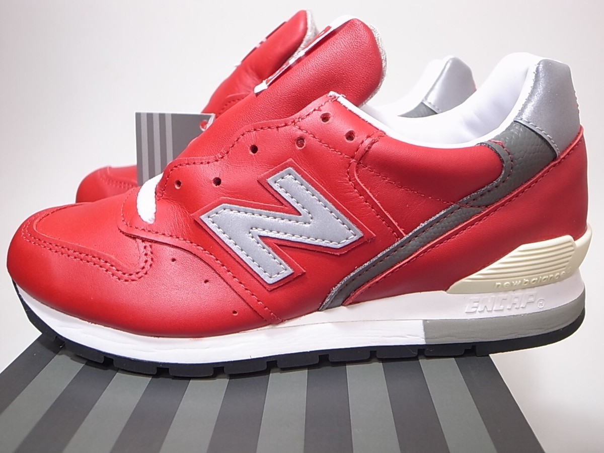 NEW BALANCE M996NCA RED LEATHER MADE IN USA US4.5 | eBay