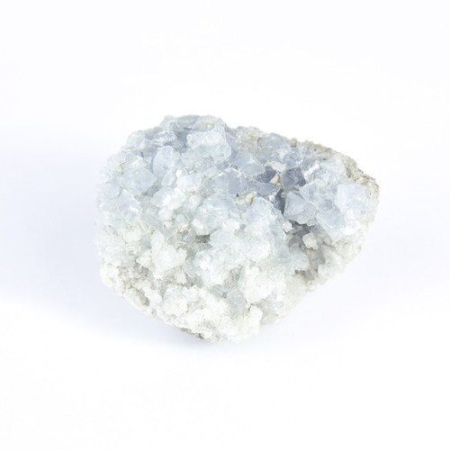 Madagascar Celestite Crystal druzy cluster sky Blue Geode Mineral 6.5oz C011 - Picture 1 of 6