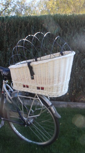 Cesta portaequipajes XXL cesta de transporte para perros cesta de bicicleta para perros cesta de mimbre cesta de bicicleta - Imagen 3 de 34