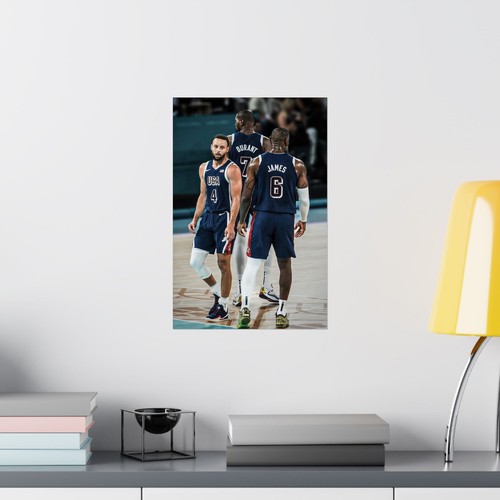 Póster vertical mate con Lebron James, Stephen Curry, Kevin Durant - Imagen 4 de 11