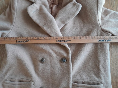 Vintage JG Hook Peacoat Damen zierlich kamelfarben Wollmischung hergestellt in den USA - Bild 13 von 14