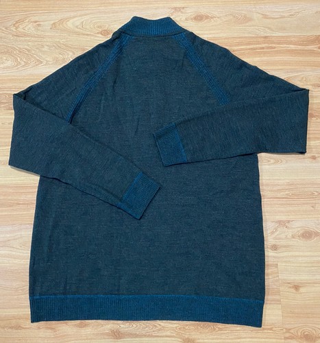 ROBERT GRAHAM MENS 100% WOOL 1/2 ZIP SWEATER PULLOVER SZ L EUC - Picture 3 of 7