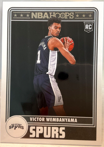 2023-24 Panini NBA Hoops Victor Wembanyama Hoops Tribute Base RC #298 Spurs