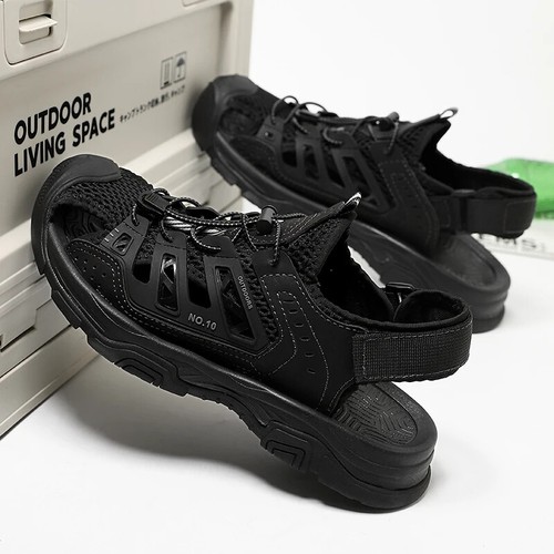 Anti-Kollision Herren Sandalen Aushöhlen Sommer Freizeit Schuhe Strand Hausschuhe - Bild 4 von 23