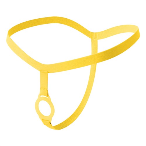 Herren Tanga G String Silikonring Unterwäsche T-Back Sexy Penis Cockring Slip - Bild 23 von 24