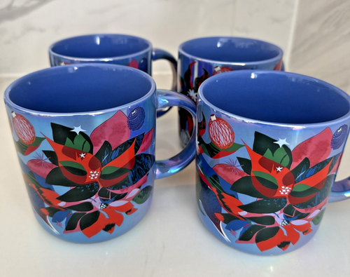 Starbucks Tassen Christmas Irridiscent mit Weihnachtsstern 14 oz 4er Set - 2023