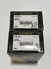 TitanPro TOC12.5 HVAC Oval Motor Run Capacitor 12.5 MFD/UF 370 Volts