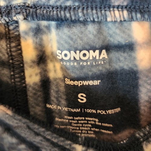 New Sonoma Mens Fleece Drawstring Sleep Lounge Pants Super Soft Pajama Bottoms S - Picture 5 of 7