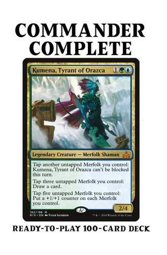 Deck de commande personnalisé Kumena, tyran d'Orazca MERFOLK TRIBAL MTG Magic - Photo 1 sur 9