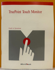 MicroTouch 19-205 TruePoint Touch Monitor Operations Guide Manual.