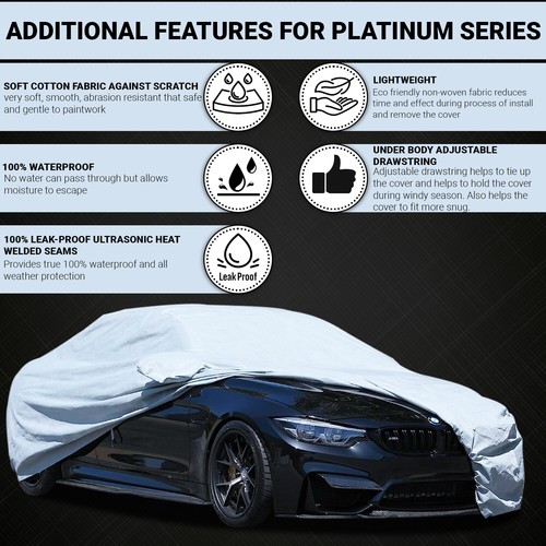 Outdoor Full Protection Waterproof UV Custom Car Cover For 2008-2023 LEXUS LX570 - Picture 13 of 21