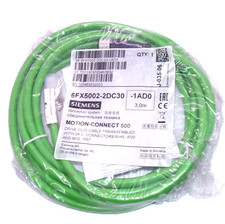 Siemens Motion-Connect 500 3.0m RJ45 to M12 Drive-Cliq Cable 6FX5002-2DC30-1AD0