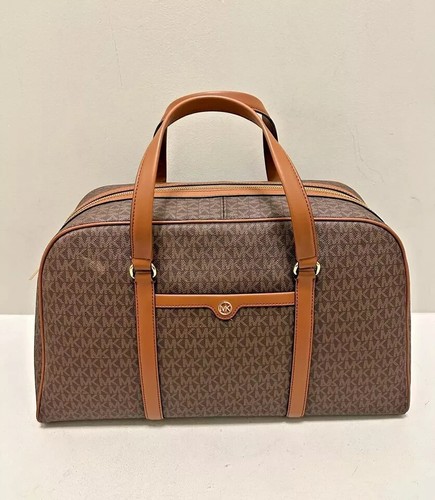 Michael Kors Women Travel Trolley Suitcase, Backpack, Weekender Bag Set (Brown) - Picture 12 of 23