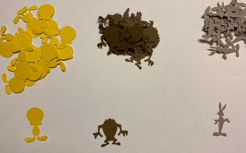 LOONEY Tunes 60 Stück DieCut Punchies TableScatter CakeTopper Konfetti Stanzen Taz - Bild 2 von 2