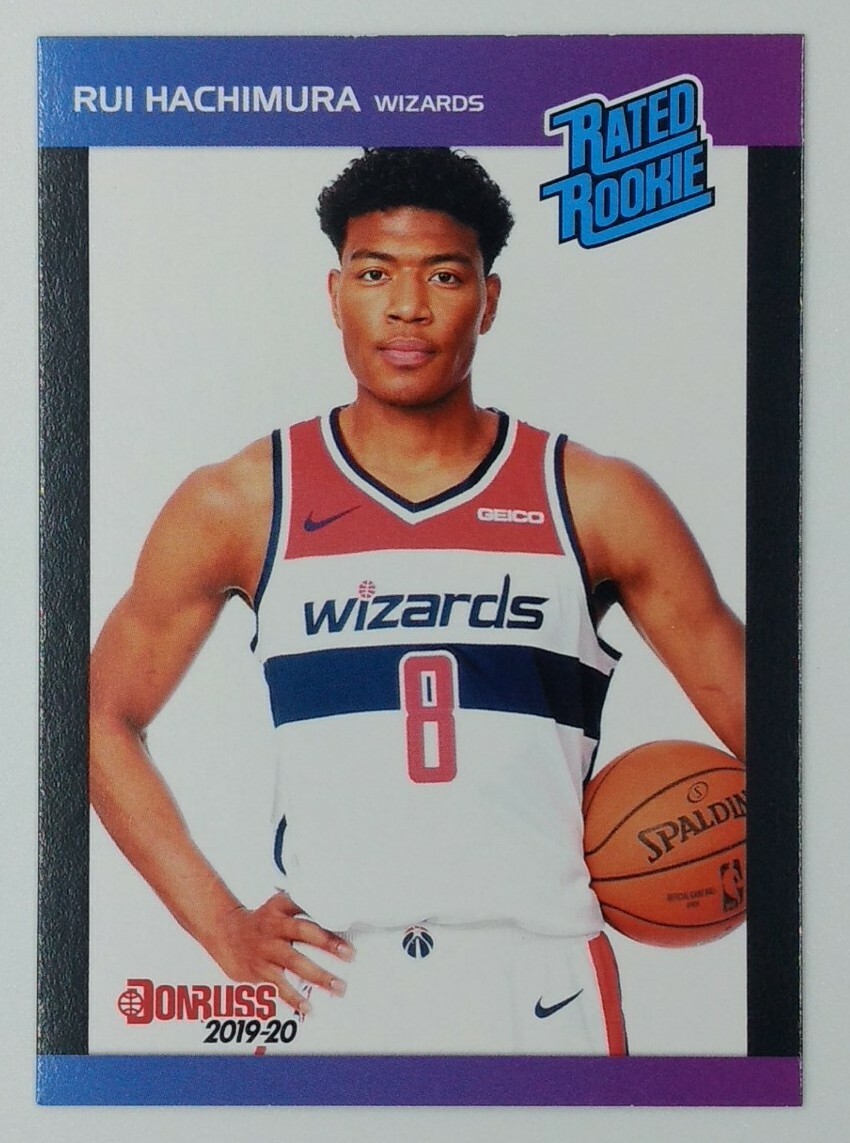 2019-20 Panini Donruss Rated Rookie Rui Hachimura RC #8, Wizards, 1 of 3431