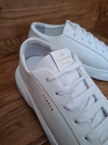 Copenhagen Studios CPH307 Leather White Classic woman Sneakers  shoes EU 40 US 9 - Picture 8 of 10