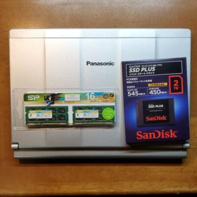 SSD2TB Let's Note CF-SX4 Good Condition Note PC Silver Accessories
