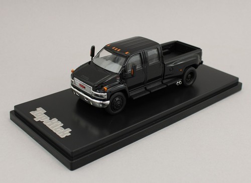 1:64 GOC *BLACK* GMC TOPKICK 4500 Crew Cab DUALLY Pickup Truck *NIB* - Picture 3 of 7