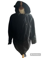 Joie De Vivre– Ladies Black Jacket C/w Hood – Size Large Small Mark On Material