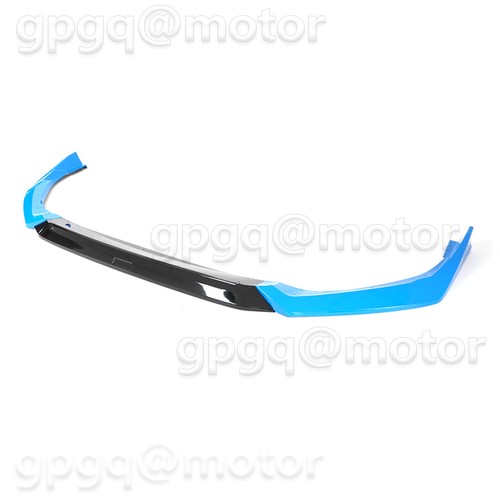 For Honda Civic Sedan Hatch 2025-Up Yofer Boost Blue Front Bumper Lip Splitters - Picture 3 of 11