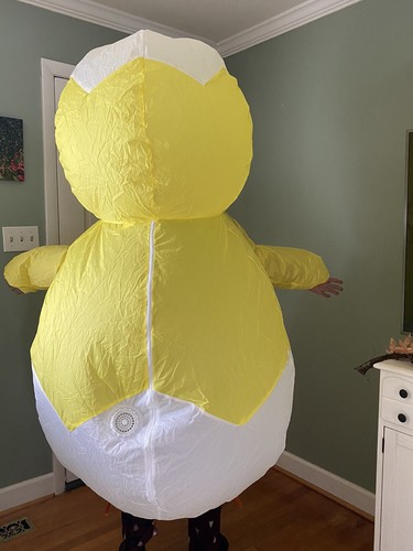 Inflatable Chick Costume Spritz™ Adult Unisex Halloween, Easter Outfit - Picture 2 of 11