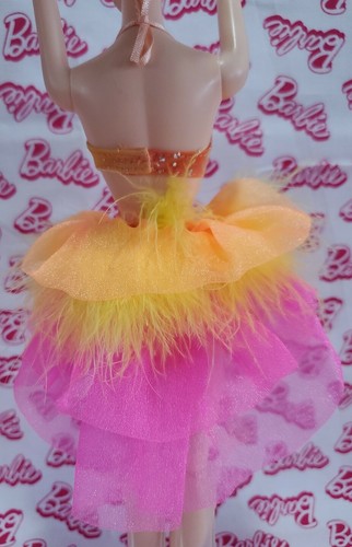 2011 Dancing With The Stars Samba Replacement Orange Clothing/Outfit Only - Picture 4 of 4