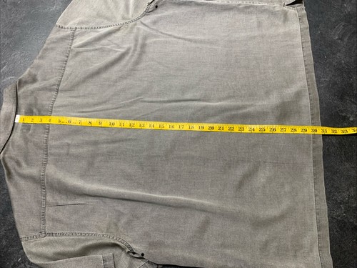 Nat Nast Luxus Havanna Tuch 2XL Silber Grau Seidenmischung Kurzarm Hemd - Bild 10 von 12