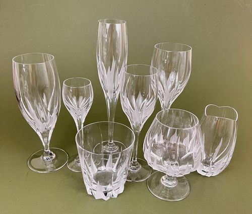 Mikasa Flame D'Amore Swirl Crystal Glass Stemware Tumbler Snifter Vase BY CHOICE - Picture 2 of 49
