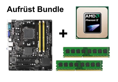 Aufrüst Bundle - ASRock 960GC-GS FX + Phenom II X2 555 + 4GB RAM #99449 - Bild 1 von 4