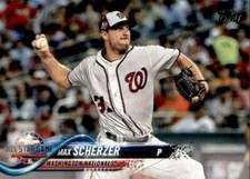 2018 Topps Update #US214 Max Scherzer Washington Nationals All-Star
