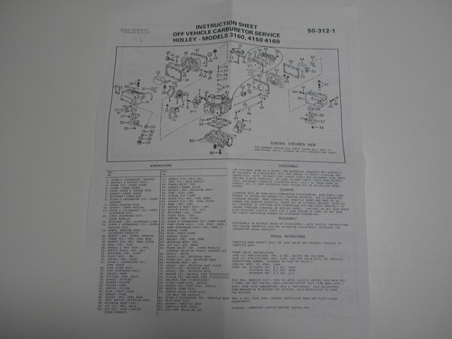 Holley 4150 Carb Rebuild Kit Double Pumper 4777 4778 4779 4780 4781 With Floats - Picture 11 of 12