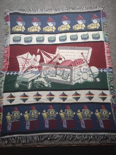 Manta vintage CROWN CRAFTS - caja de juguetes tema guardería infantil 56x46 - Imagen 1 de 11