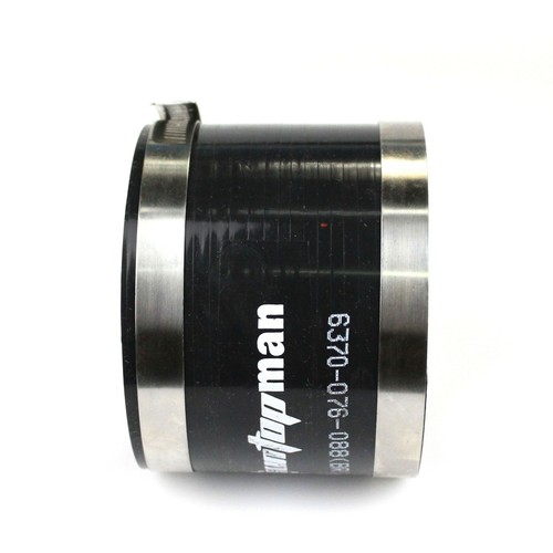 3.5''(88mm) ID x 3'' (76mm)Long Black Straight Silicone Hose With Clamps - Picture 3 of 6