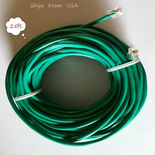 RJ11 RJ12 CAT5e grünes DSL-Telefon-Datenkabel für Centurylink, AT$T, Grenze. - Bild 5 von 7