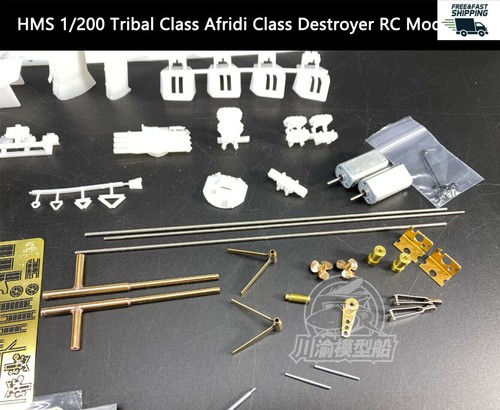 CY510 HMS 1/200 Tribal Class Afridi Destroyer RC Model Kit with Detail Upgrade - Picture 8 of 12