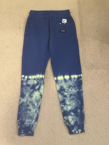 RipNDip x Dolls Kill Prisma Sweatpants - Size S Small - Blue Tie Dye RARE Jogginghose - Bild 2 von 7