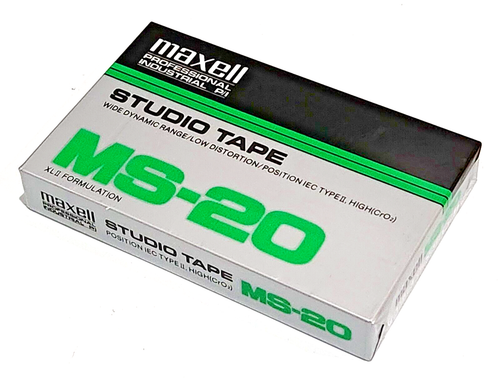 MAXELL MS-20 STUDIO TAPE TYPE II High CrO2 BLANK CASSETTE TAPE SEALED - Picture 1 of 7