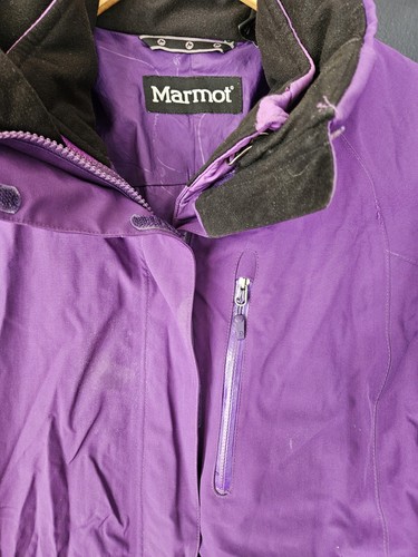 Marmot Women’s Size Medium Purple 3 in 1 Full Zip Ski Snowboard Jacket Fleece - Picture 3 of 11