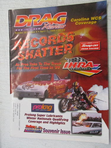 IHRA DRAG REVIEW MAGAZIN 7. APRIL 1999 CAROLINA WCS HOLLEY SPRING NATIONALS