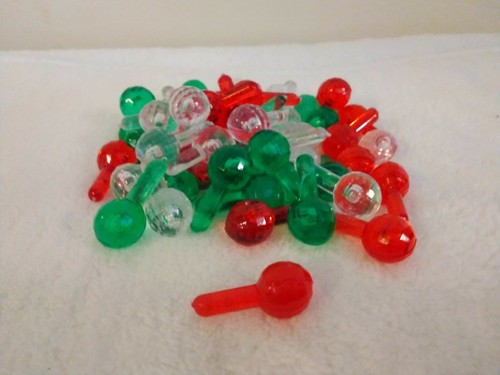 50 Round Faceted Globes 11mm for Ceramic Christmas Trees **3 COLORS** - Picture 4 of 7