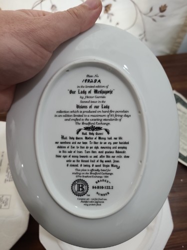Visions of Our Lady Plate "Our Lady of Medjugorje" The Bradford Exchange - Picture 4 of 4