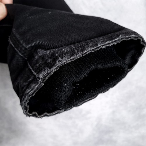 Chaqueta Carhartt Para Hombre Mediana Negra Pato Lona Forro Polar Columpio Completo Armstrong - Imagen 9 de 24