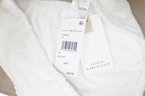 Good American ALWAYS FITS MONOKINI BATHING SUIT GSW0292 Ivory001 Size 00/0 - Picture 6 of 6