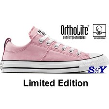 CONVERSE Women's Chuck Taylor All Star Madison Mini Flowers Low Top Shoes Pink