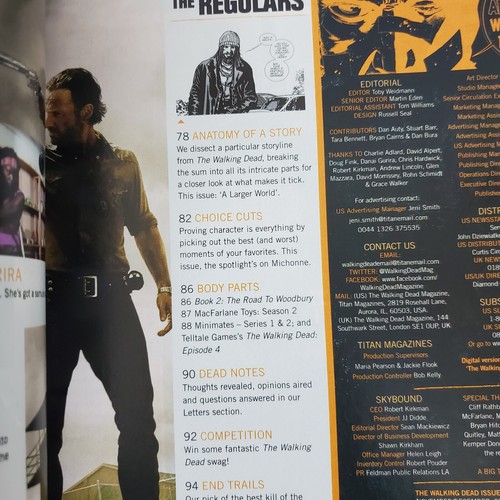 The Walking Dead Official Magazine #1 2012 NYCC Variant Titan Skybound Michonne - Picture 4 of 6