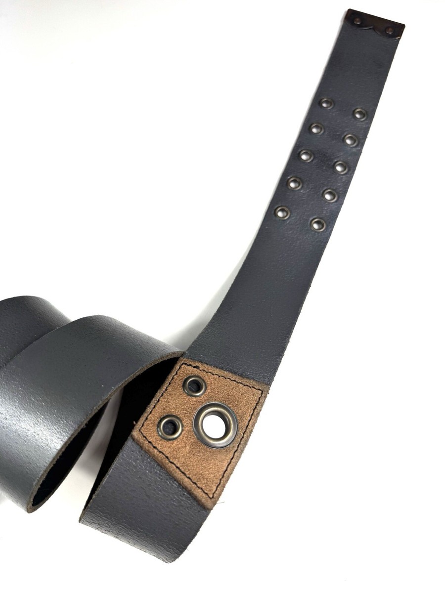 Diesel Vintage Y2k leather double buckle belt punk