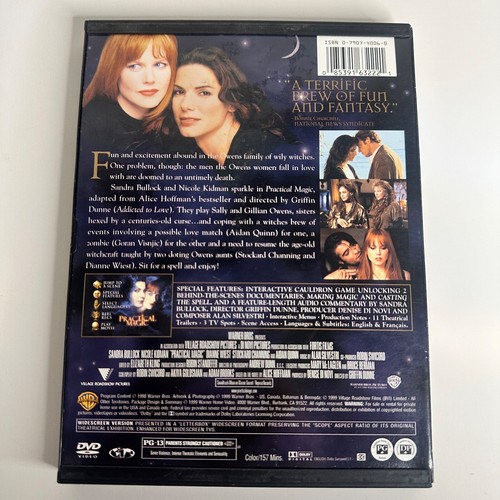 1999 Practical Magic DVD +Original SoundTrack Movie Sandra Bullock Nicole Kidman - Picture 4 of 5
