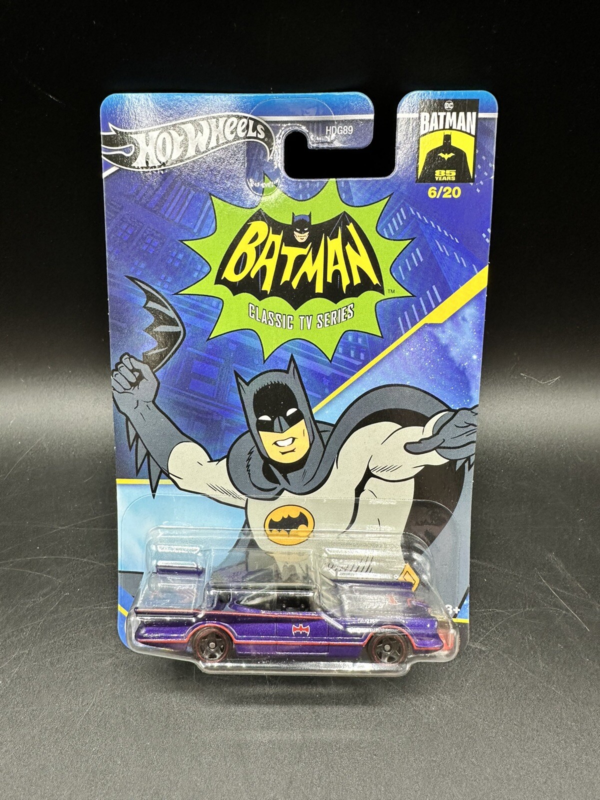 NEW Hot Wheels Batman Classic TV Series BATMOBILE 6/20 1:64 Scale PURPLE HRW21